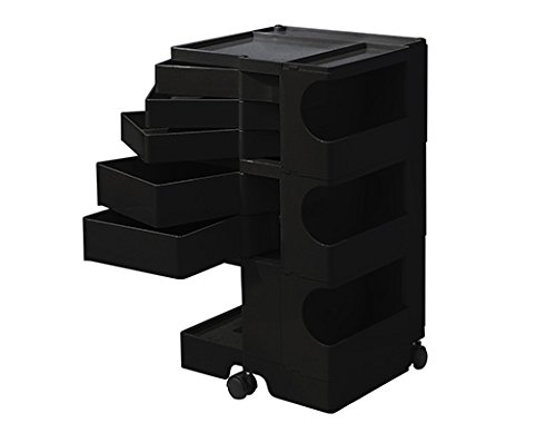 Amazon.co.jp: B-LINE/ビーライン ボビーワゴン3段5トレイ ブラック